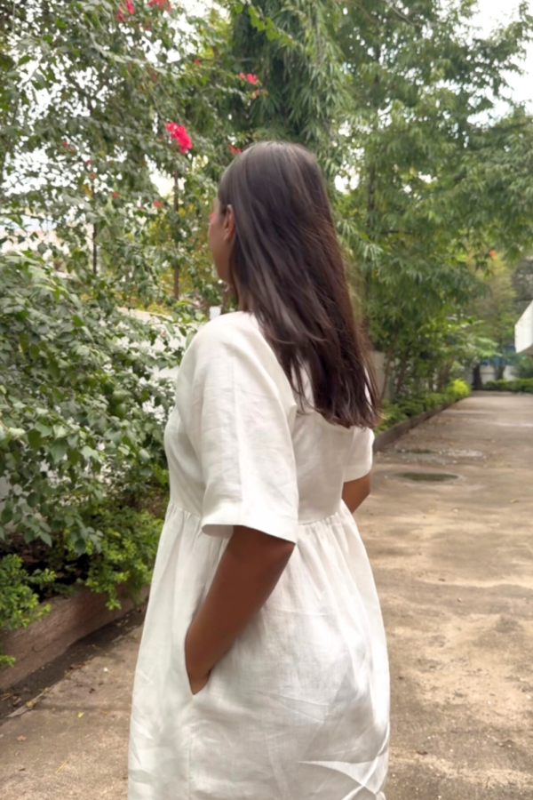 White Smurf Mini Dress - Image 4