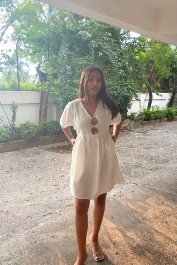 White Smurf Mini Dress - Image 5