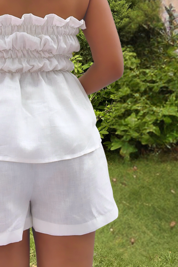 White Gelato Top & Shorts Set - Image 4