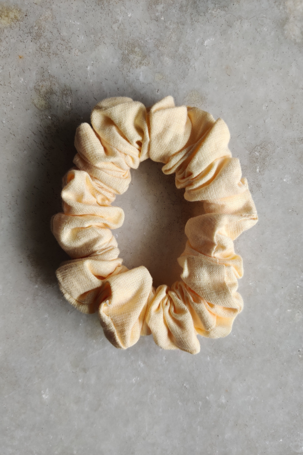 Butter Yellow Hemp Scrunchie - Image 2