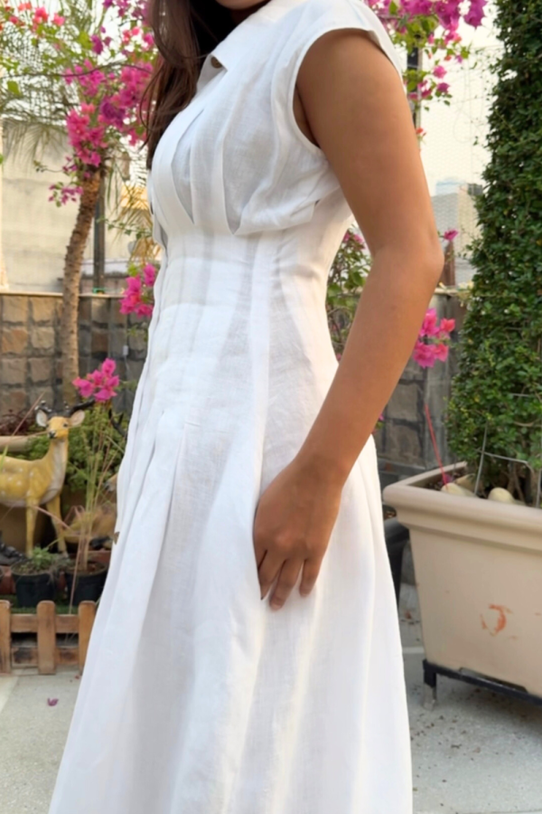 White Wookie Midi Dress - Image 3