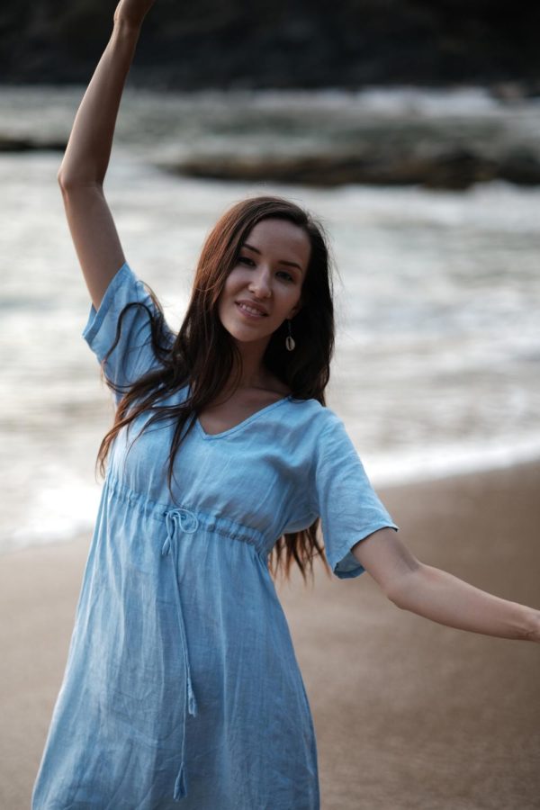 Blue Dream Midi Dress - Image 3
