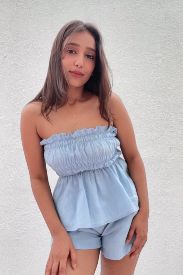 Blue Gelato Top & Shorts Set - Image 3