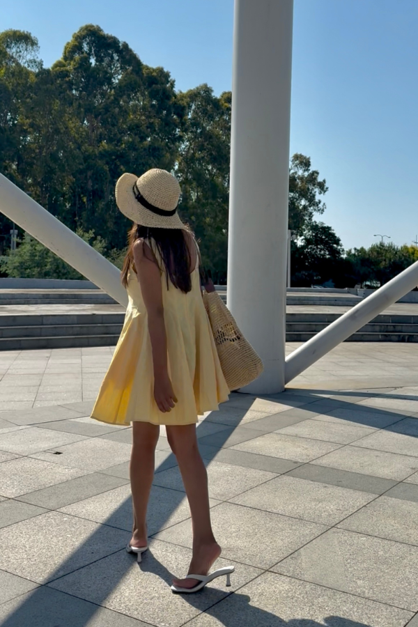 Lemon Cream Romper Dress - Image 5